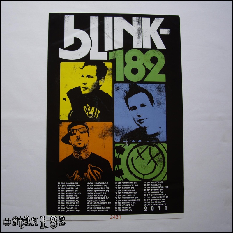 Blink 182 tour poster